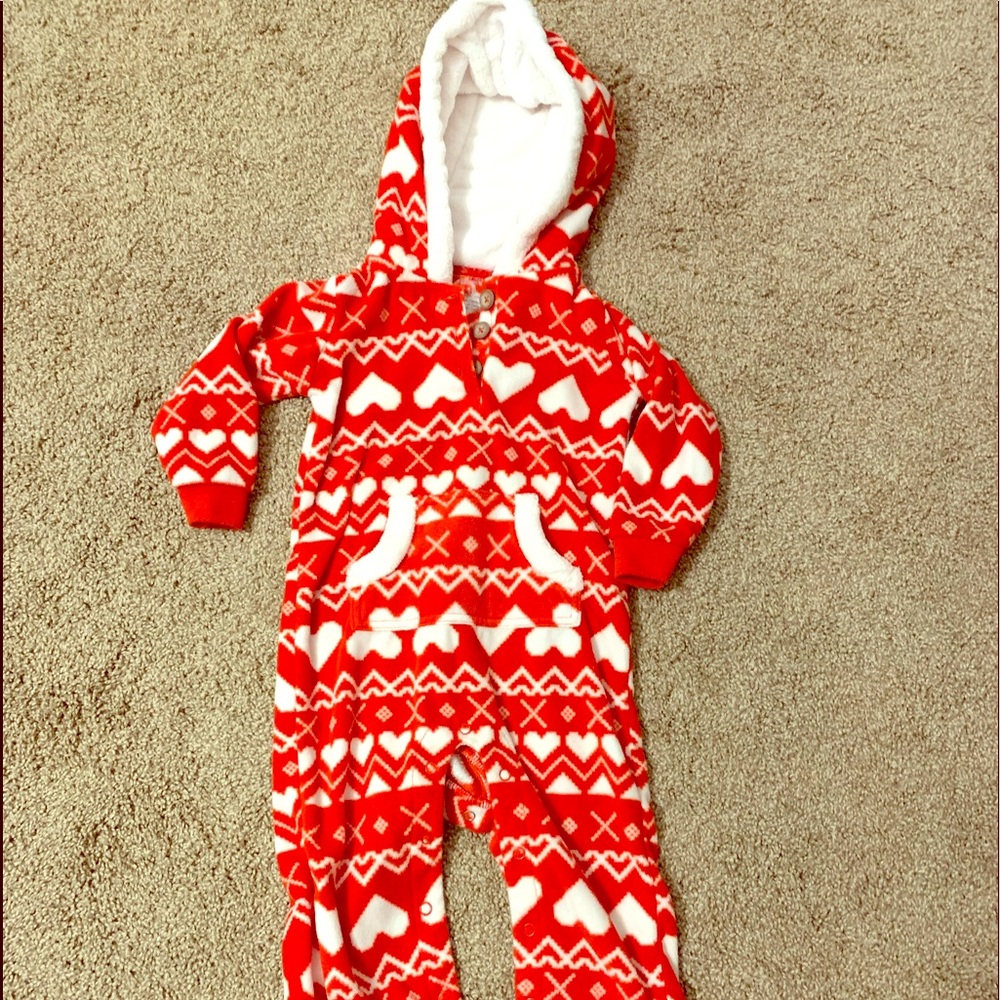 Fleece baby body suit. Like new